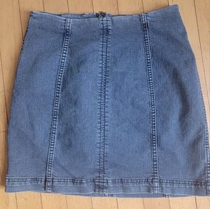 Free People Sz 6 High Rise Denim Mini Skirt
